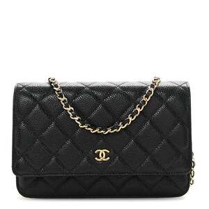 Chanel Caviar Quilted Wallet On Chain #295672C36B